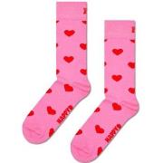 Happy Sock Heart Sock Rosa Muster Baumwolle Gr 41/46