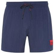 HUGO Badehosen Dominica Recycled Swim Shorts Dunkelblau Polyester Smal...