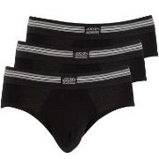 Jockey 3P Cotton Stretch Brief Schwarz Baumwolle Small Herren