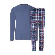 Jockey Night And Day Long Pyjama Marine/Rot Small Herren