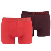 Levis 2P Base Boomer Piquee Boxer Rot Baumwolle Medium Herren