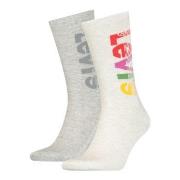 Levis 2P Logo Cotton Socks Weiß/Grau Gr 39/42