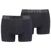 Levis 2P Organic Cotton Base Boxer Schwarz Baumwolle Small Herren