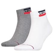 Levis 2P Sport Mid Cut Sock Weiß/Grau Gr 39/42