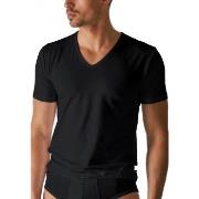 Mey Dry Cotton V-Neck Shirt Schwarz Small Herren