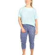 Missya Feline Pyjamas Blau/Grün Baumwolle X-Large Damen