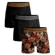 Muchachomalo 3P Cotton Stretch Boxers Rooster Schwarz gemustert Baumwo...