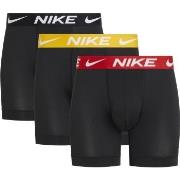 Nike 3P Everyday Essentials Micro Boxer Brief Schwarz/Rot Polyester Me...