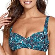 Panos Emporio Garden Medea Bikini Top Weinrot mit Muster Polyamid 38 D...