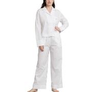 Polo Ralph Lauren Long Sleeve Pyjamas Set Weiß Baumwolle Small Damen