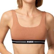 Puma BH Women Scoop Neck Top Mocca Ökologische Baumwolle Small Damen