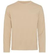 Resteröds Bamboo Long Sleeve Shirt Beige Small Herren