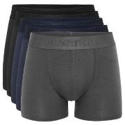 Resteröds 10P Gunnar Bamboo Boxer Grau/Blau Small Herren