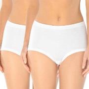 Schiesser 2P Original Classics Fine Rib Waist Panties Weiß Baumwolle 3...