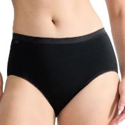 Sloggi Damen Basic Midi Schwarz Baumwolle 38 Damen