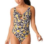 Sloggi Shore Fancy Guppy Swimsuit Schwarz/Gelb Small Damen