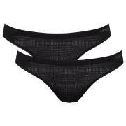 Sloggi 6P ZERO Motion Mini Brief Schwarz Polyester Small Damen