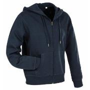 Stedman Active Hooded Sweatjacket For Men Dunkelblau Small Herren