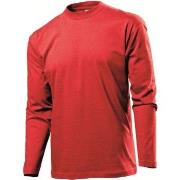 Stedman Classic Long Sleeve Men Rot Baumwolle Small Herren