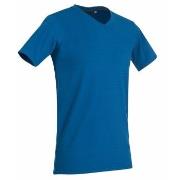 Stedman Clive V-neck Blau ringgesponnene Baumwolle Small Herren