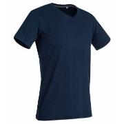 Stedman Clive V-neck Marine ringgesponnene Baumwolle Small Herren