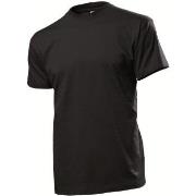 Stedman Comfort Men T-shirt Schwarz Baumwolle Small Herren