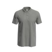 Stedman Polo Men Graumelliert Baumwolle Small Herren