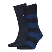 Tommy Hilfiger 2P Men Rugby Sock Dunkelblau Gr 39/42 Herren