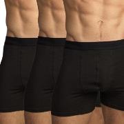 Topeco 3P Men Bamboo Boxer Schwarz Small Herren