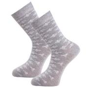 Trofe Bamboo Flower Socks 2P Grau Gr 39/42 Damen