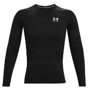 Under Armour HeatGear LS Compression Shirt Schwarz Large Herren