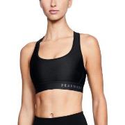 Under Armour BH Mid Crossback Sport Bra Schwarz Polyester Small Damen