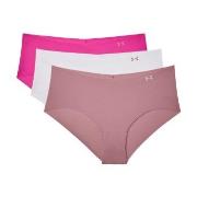 Under Armour 3P Pure Stretch Hipster 1325 Rosa/Weiß Small Damen