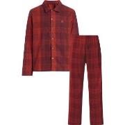Calvin Klein Pure Flannel Pyjamas Rot Baumwolle Small Herren