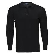 Dovre Wool Long Sleeve With Zipper Schwarz Merinowolle Small Herren