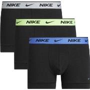 Nike 3P Everyday Essentials Cotton Stretch Trunk Schwarz/Grün Baumwoll...