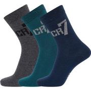 CR7 Cristiano Ronaldo 3P Boys Socks Blau/Grün Strl 30/34