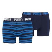 Puma 2P Heritage Stripe Boxer Marine gestreift Baumwolle Small Herren