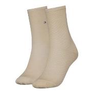 Tommy Hilfiger 2P Women Diamond Structure Socks Beige Gr 39/42 Damen