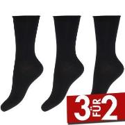 Decoy 3P Bamboo Thin Socks Schwarz Strl 37/41 Damen