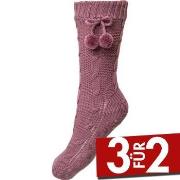 Decoy Homewear Cosy Sock Rosa Polyester Gr 39/41 Damen