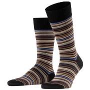 Falke Microblock Socks Schwarz gestreift Baumwolle Gr 43/44 Herren