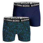 Bjorn Borg Bamboo Cotton Blend Boxer 2P Blau/Grün Small Herren