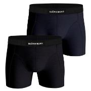 Bjorn Borg Premium Cotton Stretch Boxer 1298 2P Schwarz/Blau Baumwolle...