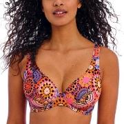 Freya Santiago Nights UW High Apex Bikini Top Rosa Muster D 80 Damen