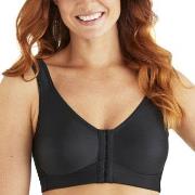 Swegmark BH Front Fastening CoolMax Moulded Soft Bra Schwarz B 75 Dame...