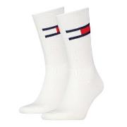 Tommy Men Uni TJ Flag Socks 2P Weiß Gr 39/42 Herren