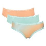 Sloggi 3P 24 7 Weekend Hipster Blau/Orange Baumwolle 38 Damen