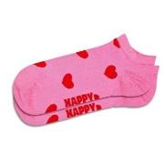 Happy Socks Hearts Low Sock Rosa/Rot Baumwolle Gr 41/46