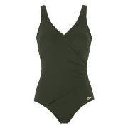 Damella Julia Chlorine Resistant Swimsuit Dunkelgrün Polyamid 38 Damen